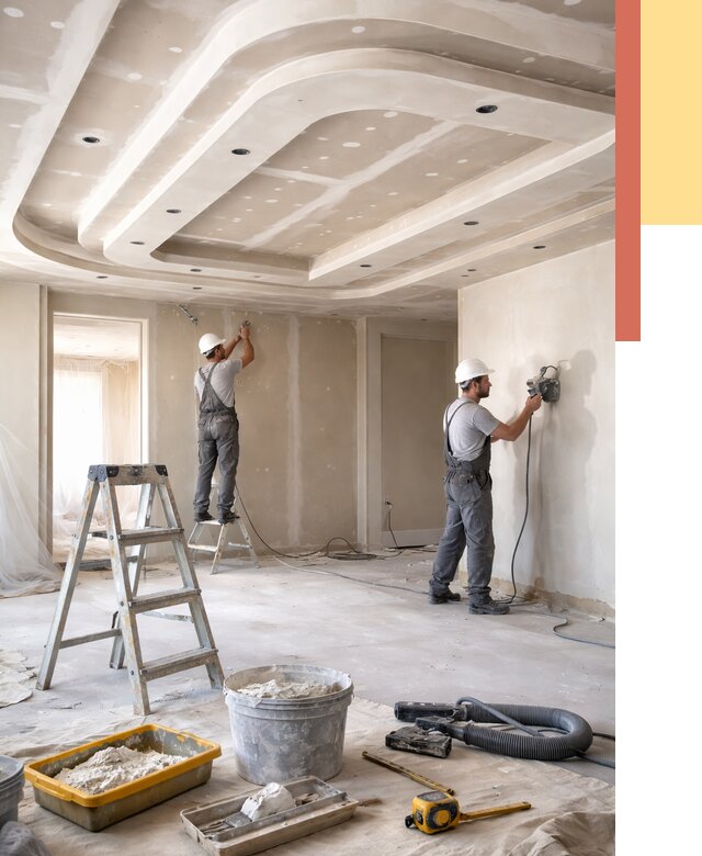 Многоуровневый потолок из гипсокартона в Тейково от 815 руб. под ключ | ОТДЕЛОЧНИК-Ткв