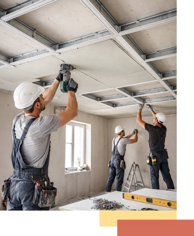 Кессонный потолок из гипсокартона под ключ в Тейково