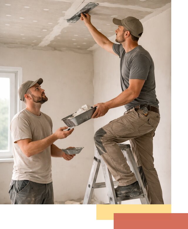Шпаклевка потолка из гипсокартона в Тейково качественно и быстро