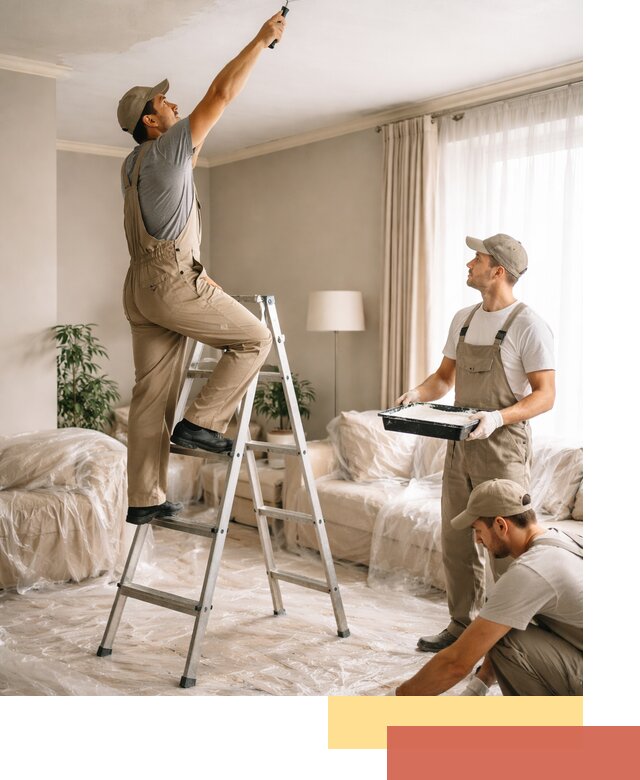 Покраска потолков акриловой краской в Тейково качественно и быстро