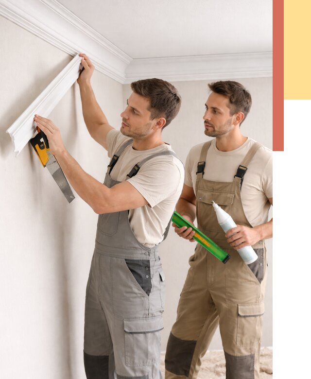 Монтаж потолочного плинтуса в Тейково от 2501 руб. — быстро и недорого | ОТДЕЛОЧНИК-Ткв