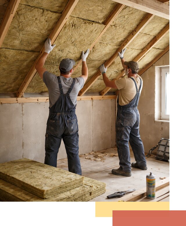 Утепление потолка минеральной ватой в Тейково