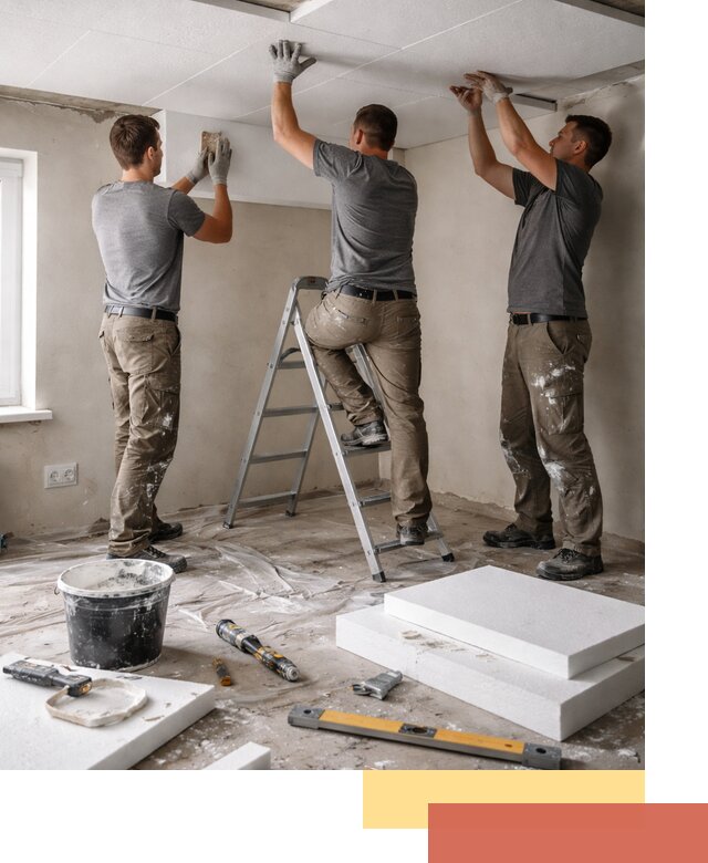 Утепление потолка пенопластом в Тейково быстро и качественно