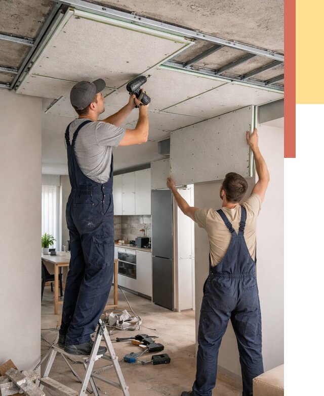 Шумоизоляция потолка панелями зипс в Тейково от 2012 руб. под ключ | ОТДЕЛОЧНИК-Ткв